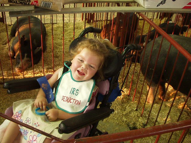 Blue ribbon and a IRS deduction :) lol