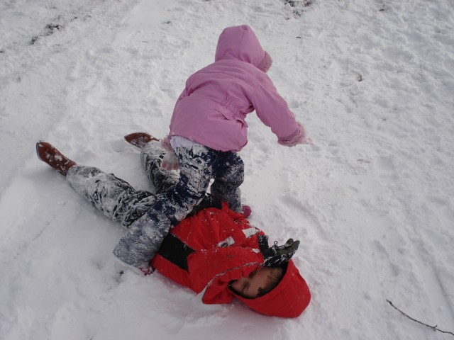 Jessup said the kids went all "WWF" on each other.  Funny stuff.