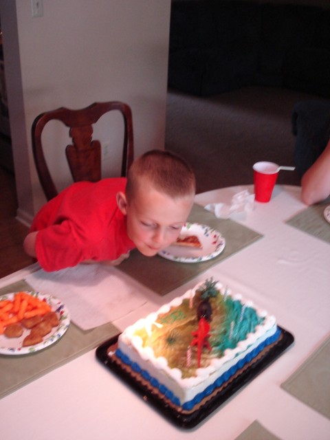 Blow out the 7 candles!