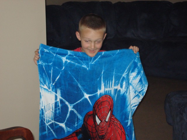 Spiderman towels rock!