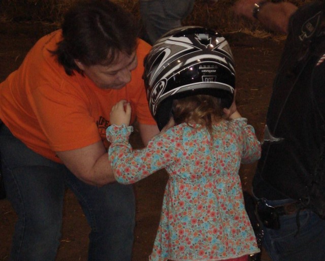 Even princesses have to wear helmets!