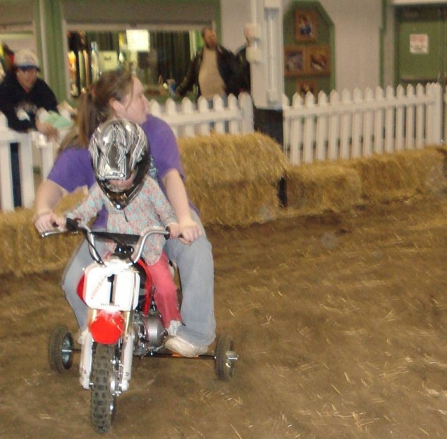 Abby's bike didn't go as fast (for some reason)...