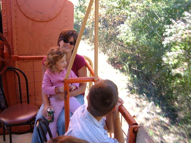 Keep your arms, legs and your sister inside the train, please!