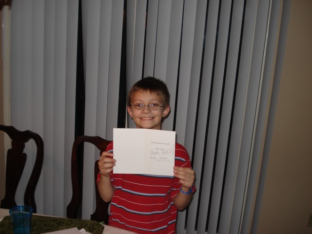 I love how Abby signs her name :)