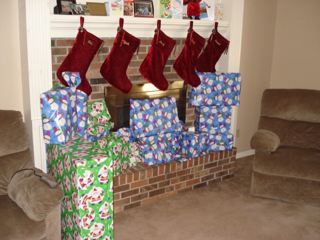 ... and the stockings were hung by the chimney with care.  Does "care" mean push pins??