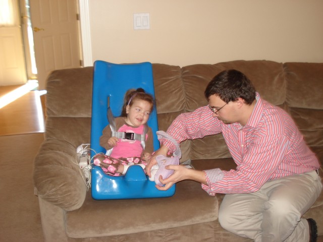 Mary loved her slippers!
