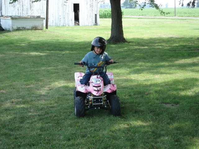 He looks like he's concentrating.