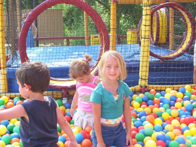 The ball pit was FUN!