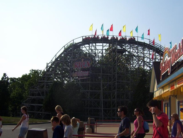 The Raven @ Holiday World!  Elijah and Timmy rode it once.. Becca rode it 3 times!