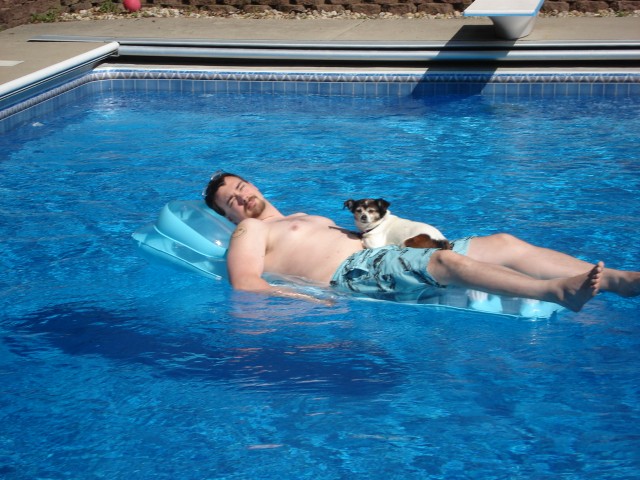 This is how Dad plans on spending the rest of the summer.