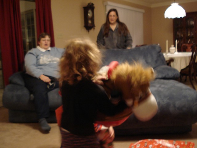 Thanks Grandma Tena for the bouncy pony!