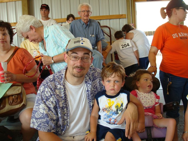 Isaiah is my buddy!  (It was hot!)