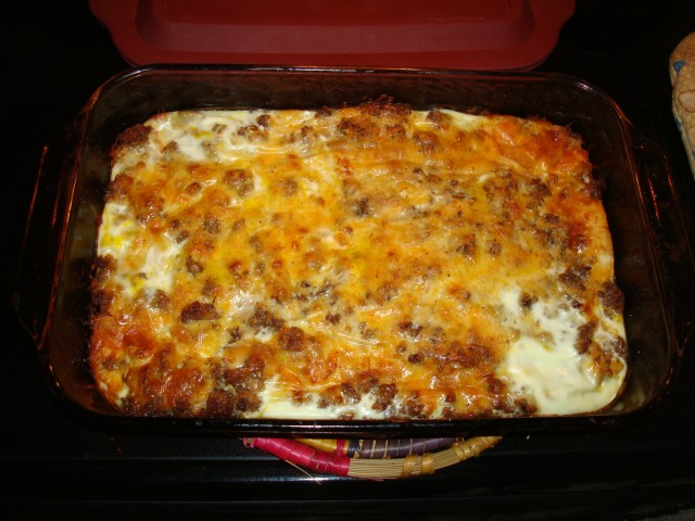 I managed to make a breakfast casserole without completely fucking it up :P