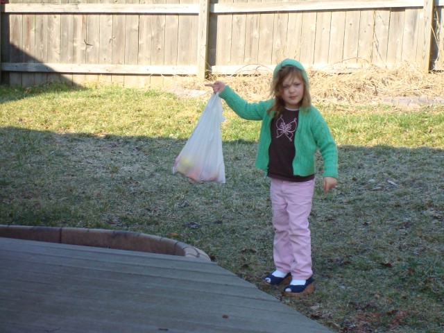 Abby hit the egg motherload!