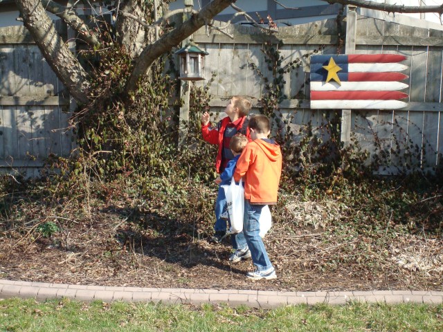 Who put an egg up there??