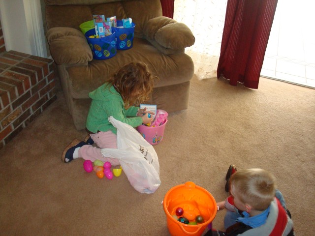 It's a lot of work to de-candy eggs!