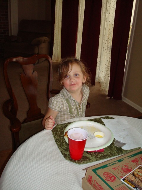 Abby thinks garlic butter is a beverage.  I think she gets that from her mom :P