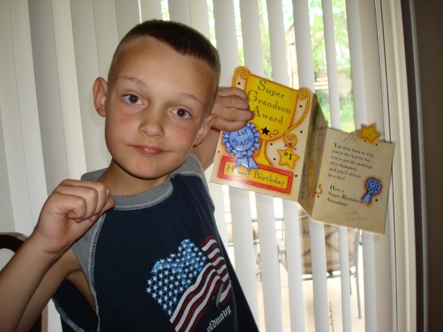 Thanks for the card Grandma!