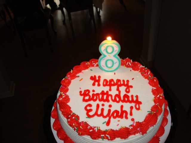 Happy Birthday to you.  Happy Birthday to you!