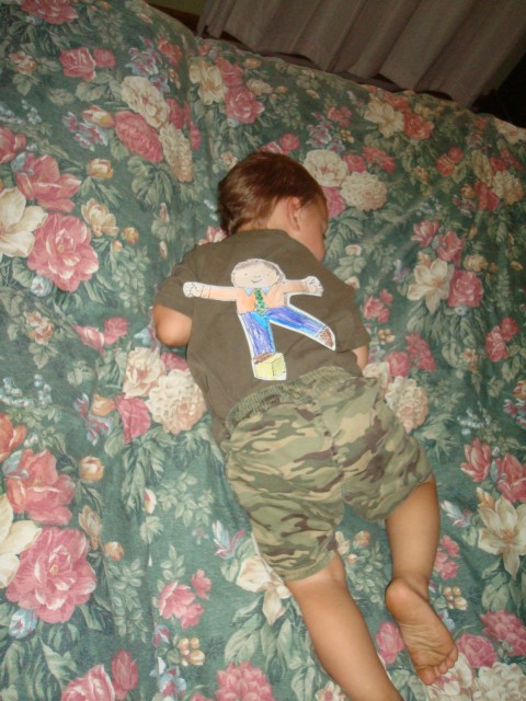 Flat Stanley crashed hard after a long day!