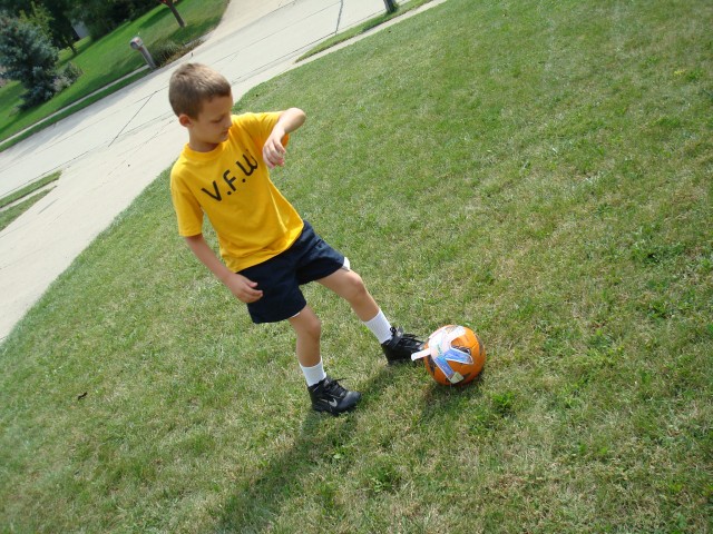 ... and played soccer!