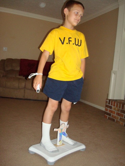 ... and played Wii Fit!