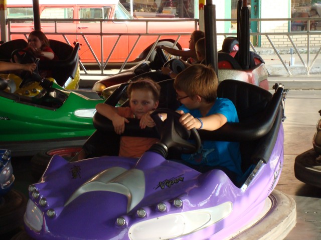 Timmy asks "Don't you like my driving?"