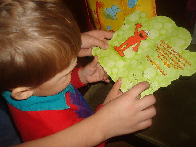 Abby makes sure to put her last initial on everything.  We wouldn't want to get her confused with all the other Abbys in the household :)