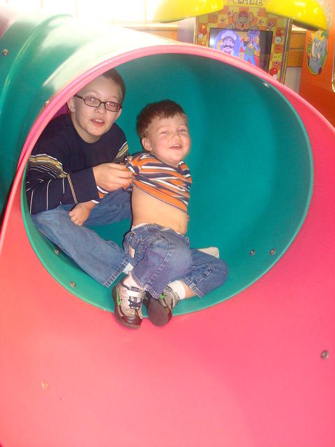 It's not easy with shoes on!