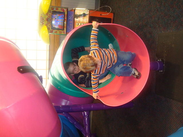 It's easier to walk down!