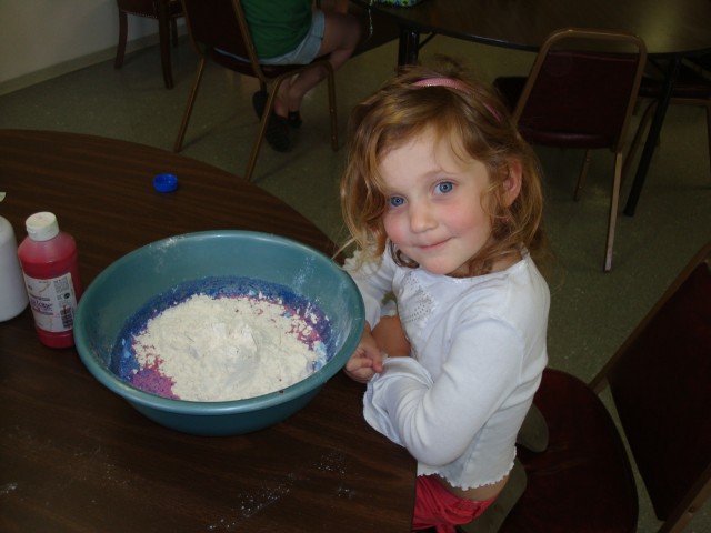 Abby is making Play Dough!