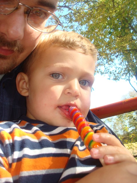 He only got it stuck in Abby's hair like 5 times!