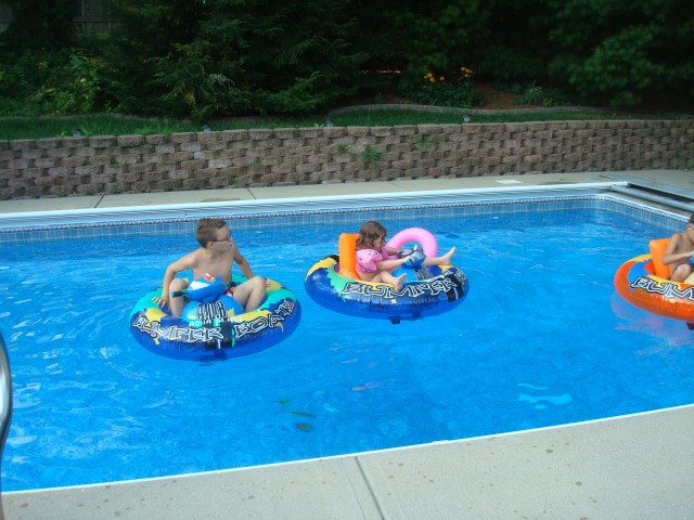 Abby's got her ring on board in case she needs it as a life saver :)