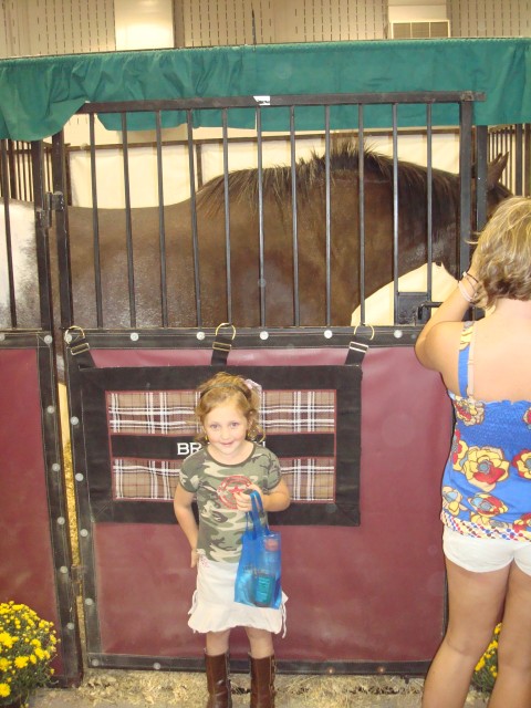 Abby loves horses!