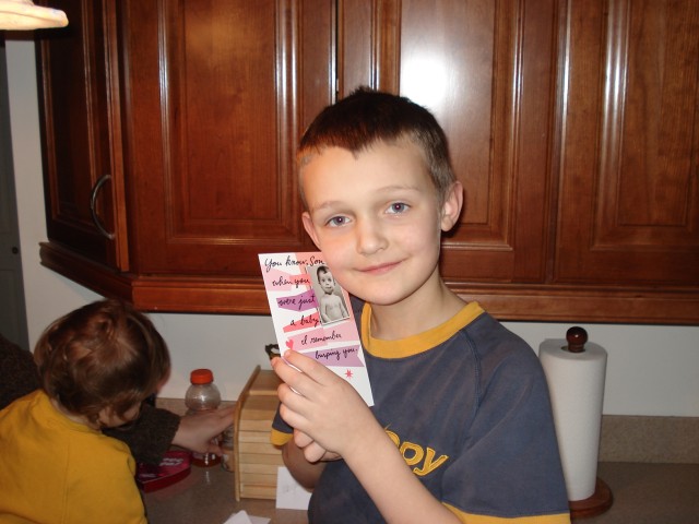 Elijah loved his card too :)