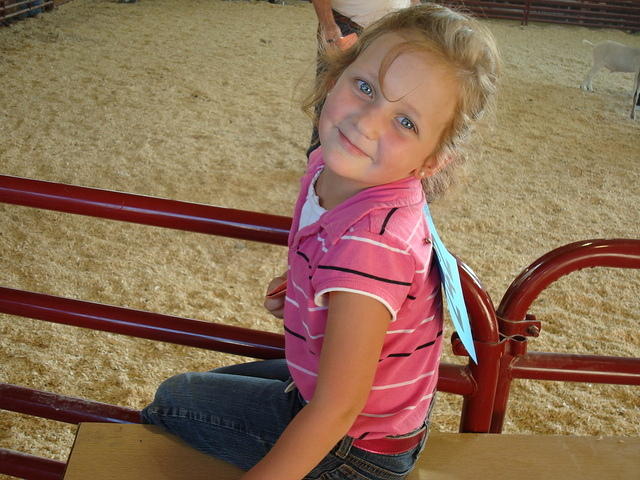 She has the bluest eyes!