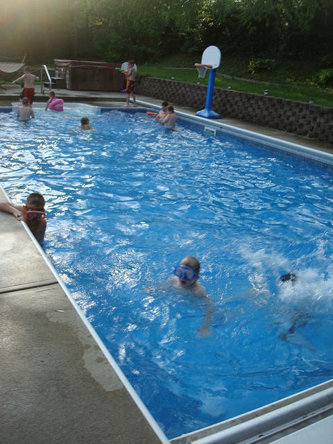 Elijah's friends came over for a pool party on his birthday :)