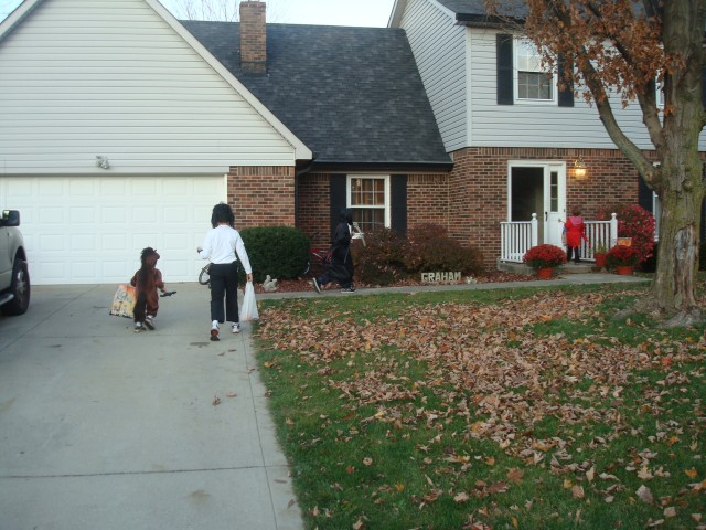 Isaiah was full of energy for the first dozen houses or so