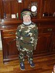 Timothy was dressed as an army guy. CHEEEESEEEE!