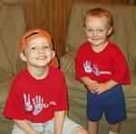 This is a picture of Timothy & Elijah before they became famous motorcycle boys :)