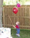 Elijah hit the piñata also... not as hard though :)