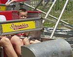 Timothy says that he is never going on the Scrambler again :) hehe
