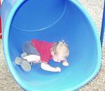 This was a reallllly big slide. (do you like my hair?)