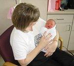 Mamaw can really wrap a baby!