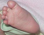Abigail has a BIG foot!!!