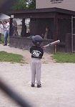 Timothy getting ready to bat!