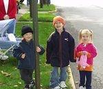 Let's see... We have Mamaw, Abigail, Elijah, Timothy and Kaitlyn waiting on the parade.