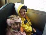 Elijah and Olivia sat together on the bus ride to the pumpkin patch :)