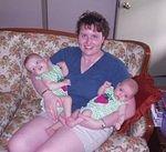 Laurissa with her hands full :)