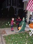 Elijah is waiting his turn :) He was such a good boy on Halloween.